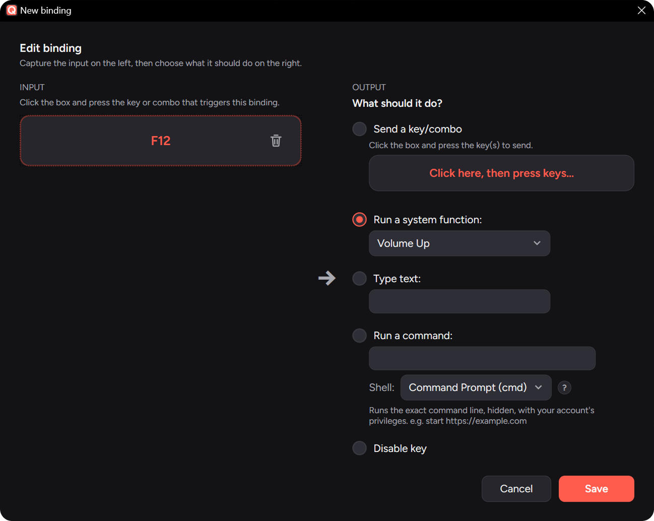 The Qwerto binding editor